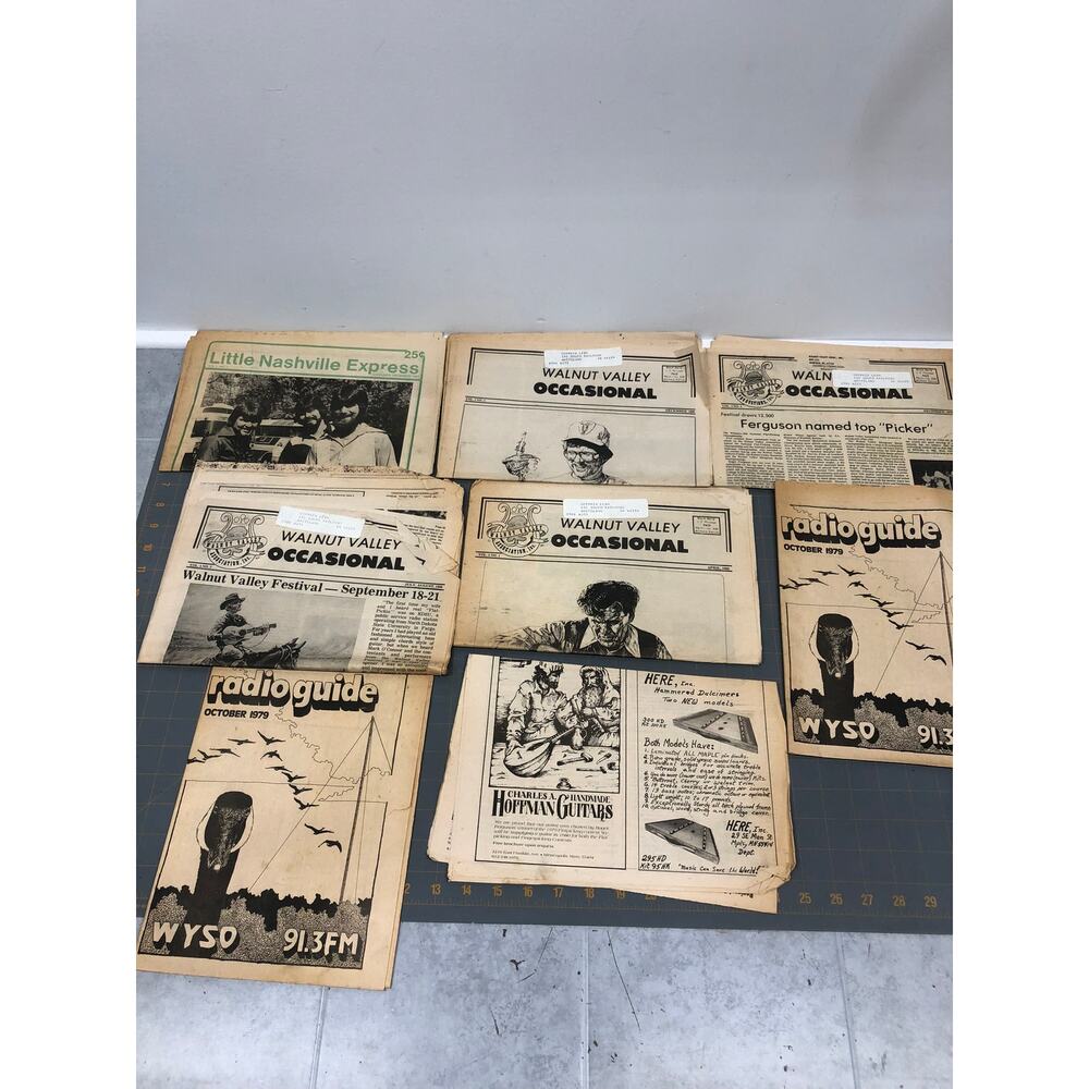 Vintage Blue Grass Magazines Radio Guide Walnut Valley Little Nashville Express